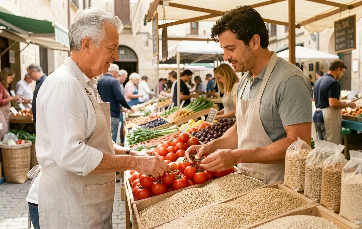 Selección de vegetales frescos